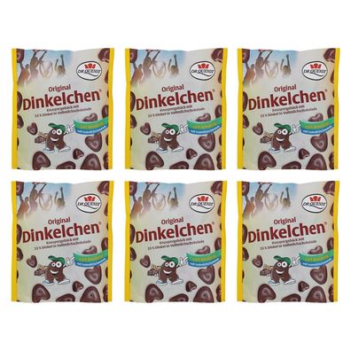 6er Pack Dr. Quendt Dinkelchen Vollmilch (6 x 85 g) Knabbergebäck Knabbersnack