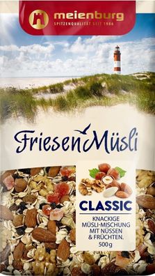Meienburg Friesen-müsli Classic Müsli mit Nüssen und Früchten, 500g