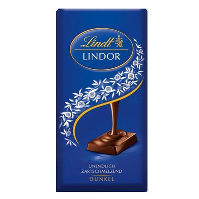 Lindt Lindor feinherb unendlich zartschmelzende Schokolade 100g