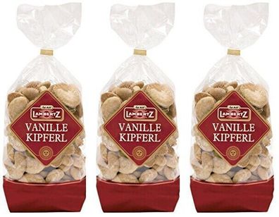 Lambertz 3x Vanille Kipferl a' 400g feines Mürbegebäck ( 1,2Kg )