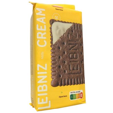 Leibniz Keks'n Cream Milk Kakaokekse mit Milchcremefüllung 190g