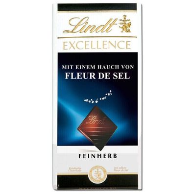 Lindt Excellence Fleur de Sel, Meersalz, Schokolade, 100g Tafel