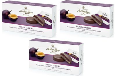 Madaira Pflaumen Anthon Berg Marzipan-Pasteten 3 x 220g