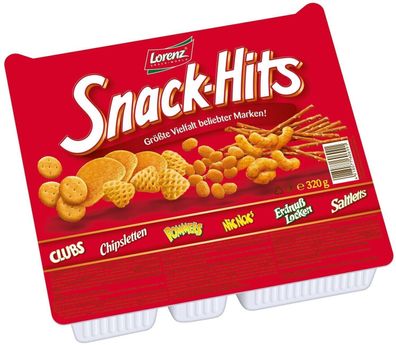 Lorenz Snack Hits - Chips Erdnuss Locken Nic Nacs Saltletts Pommels - 320g