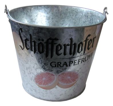 Brauerei Schöfferhofer - Eimer aus Metall zum Flaschen kühlen - Flaschenkühler