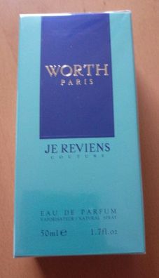 Worth Paris Je Reviens Couture Eau de Parfum 50ml EDP Women