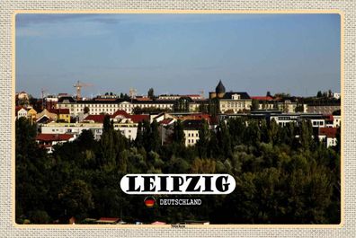 Holzschild 20x30 cm - Leipzig Blick Musikerviertel