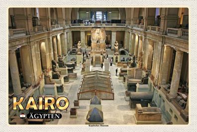 Holzschild 20x30 cm - Kairo Ägypten Koptisches Museum