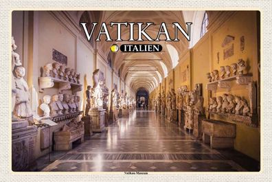 Holzschild 20x30 cm - Vatikan Italien Vatikan Museum
