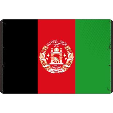 vianmo Blechschild Wandschild 20x30 cm Afghanistan Fahne Flagge