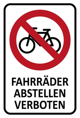 vianmo Holzschild 20x30 cm Warnung Fahrräder abstellen verboten Metall Deko Schild...