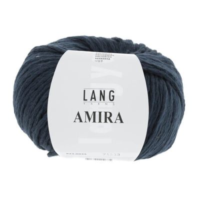 25 % Rabatt: LANG Yarns AMIRA, voluminöses Baumwollgarn, Fb 035 marine , 50 g