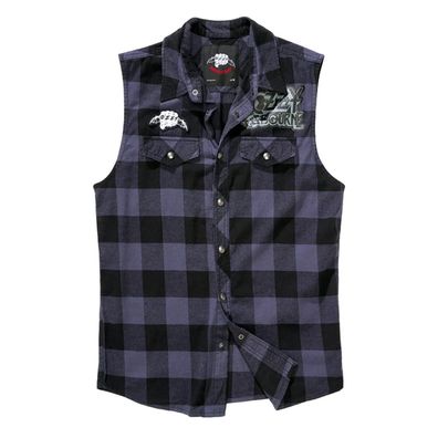 OZZY Osbourne Ozzy Checkshirt Sleeveless - Sleeveless Hemd NEU & Official