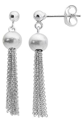 Elegante 925 Sterling Silber Damen - Paar Ohrringe