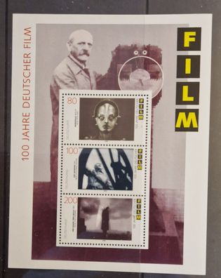 BRD - MiNr. 1815-17 (Block 33) - 100 Jahre deutscher Film: Filmszenen
