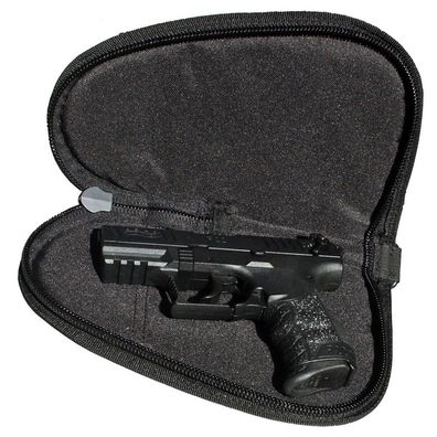 COPTEX Pistolentasche gepolstert mit Reißverschluss schwarz extra groß