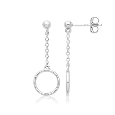 Stylische 925 Sterling Silber Damen - Paar Ohrringe