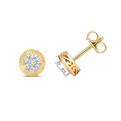 9 Karat (375) Gold Diamant Paar Ohrstecker Brillant-Schliff 0.25 Karat H - I1 I2