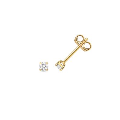 18 Karat (750) Gold Diamant Paar Ohrstecker Brillant-Schliff 0.20 Karat H - SI2