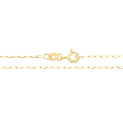 9 ct/ Karat Gelb Gold Paperclip Damen - Fußkette - 25.4cm