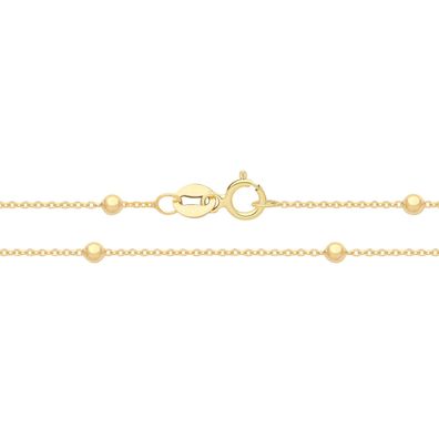 9 ct/ Karat Gelb Gold Damen - Fußkette - 25.4cm