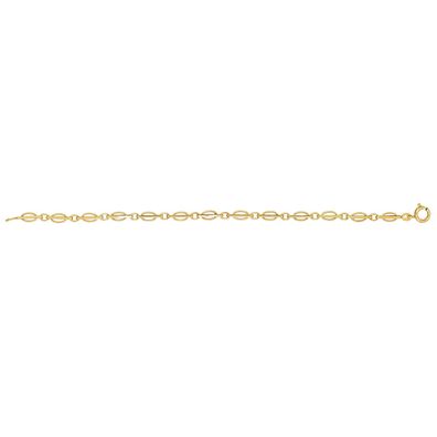 Stylisches 9 ct/ Karat Gelb Gold Damen - Link Armband - 19cm