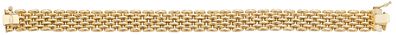 Modisches 9 ct/ Karat Gelb Gold Damen - Armband - 19.1cm, 19 Gramm