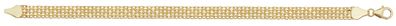 Elegantes 9 ct/ Karat Gelb Gold Damen - Armband - 19.1cm