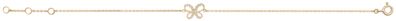 Wunderschönes 9 ct/ Karat Gelb Gold Damen - Armband mit Zirkonia - 18.4cm