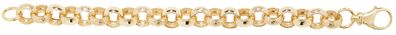 Edles 9 ct/ Karat Gelb Gold Herren - Armband - 20.3cm, 33 Gramm