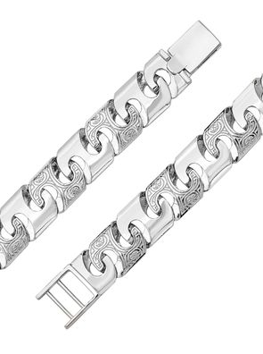925 Sterling Silber Herren - Armband - 20.3cm, 48 Gramm