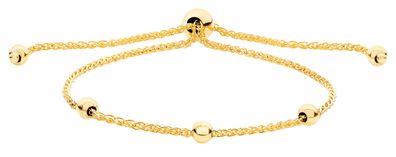 Schönes 9 ct/ Karat Gelb Gold Damen - Seil Armband - 0.1cm