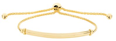 Elegantes 9 ct/ Karat Gelb Gold Damen - Seil Armband - 0.1cm