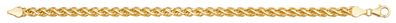 Raffiniertes 9 ct/ Karat Gelb Gold Damen - Armband - 19cm