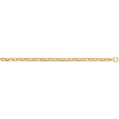 Wunderschönes 9 ct/ Karat Gelb Gold Damen - Link Armband - 19.1cm, 8 Gramm