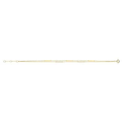 Klassisches 9 ct/ Karat Gelb Gold Damen - Armband - 18cm