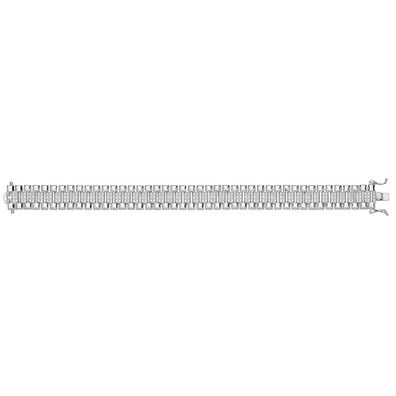 Wunderschönes 925 Sterling Silber Damen - Armband mit Zirkonia - 15.5cm, 20 Gramm