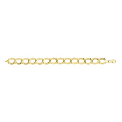 Raffiniertes 9 ct/ Karat Gelb Gold Damen - Armband - 19.1cm