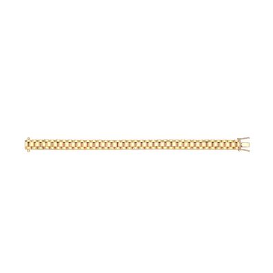 Raffiniertes 9 ct/ Karat Gelb Gold Herren/ Damen - Armband - 15.2, 17.8cm