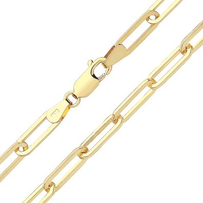 Modisches 9 ct/ Karat Gelb Gold Paperclip Damen - Armband - 17.8cm, 5 Gramm