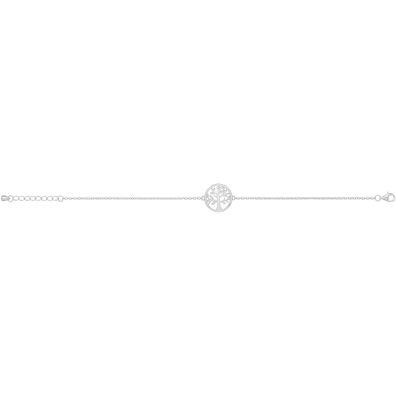 Wunderschönes 925 Sterling Silber Damen - Lebensbaum Armband - 20.3cm