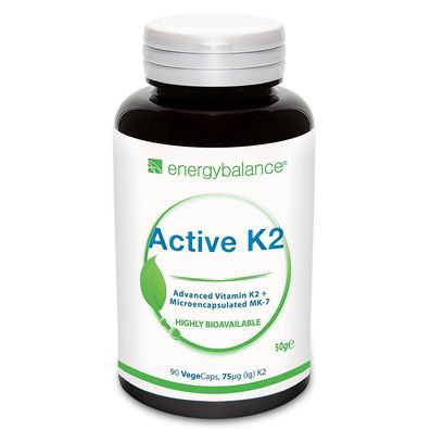 Active K2 Vitamin MK-7, 90 VegeCaps - EnergyBalance