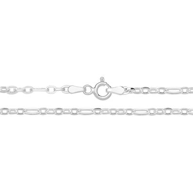 925 Sterling Silber Paperclip Damen - Armband - 17.8cm