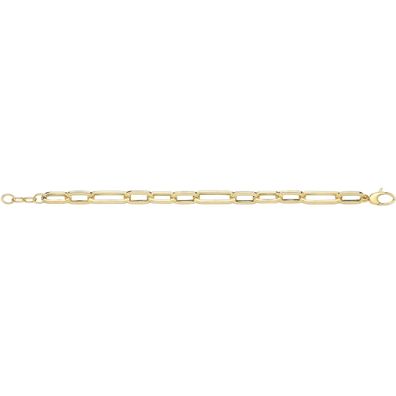 Klassisches 9 ct/ Karat Gelb Gold Damen - Link Armband - 20.3cm, 6 Gramm