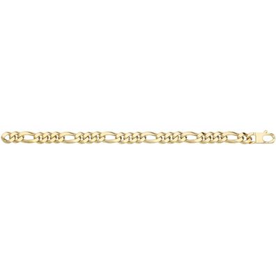 Klassisches 9 ct/ Karat Gelb Gold Damen - Link Armband - 19.1cm, 11 Gramm