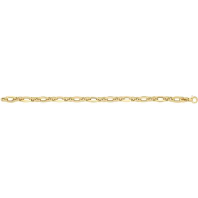 Stylisches 9 ct/ Karat Gelb Gold Damen - Link Armband - 0.1cm, 6 Gramm