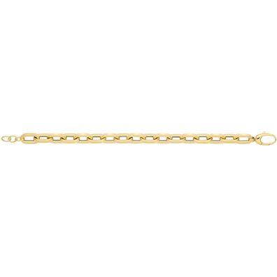 Modernes 9 ct/ Karat Gelb Gold Damen - Link Armband - 0.1cm, 14 Gramm