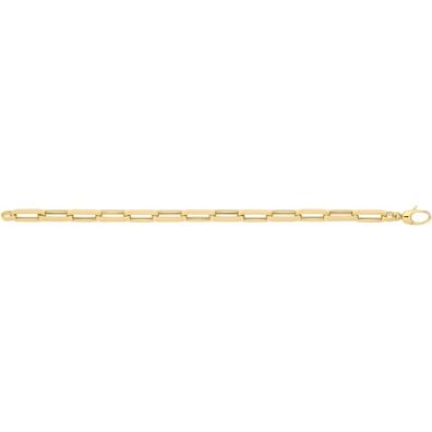 Modisches 9 ct/ Karat Gelb Gold Damen - Link Armband - 0.1cm, 6 Gramm