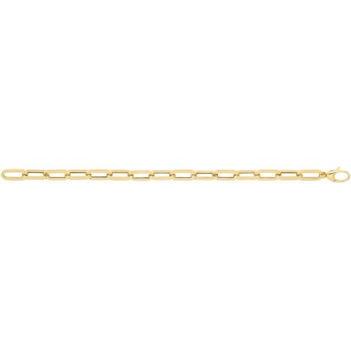 Modisches 9 ct/ Karat Gelb Gold Damen - Link Armband - 0.1cm, 9 Gramm
