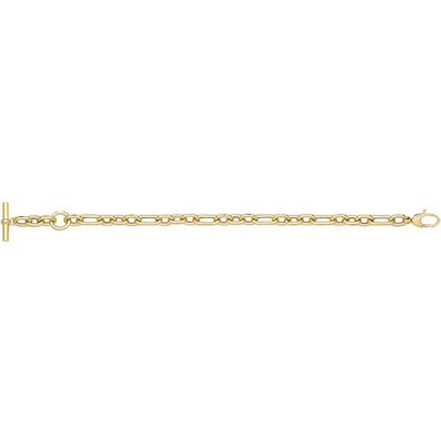 Stylisches 9 ct/ Karat Gelb Gold Damen - Armband - 21.6cm, 9 Gramm